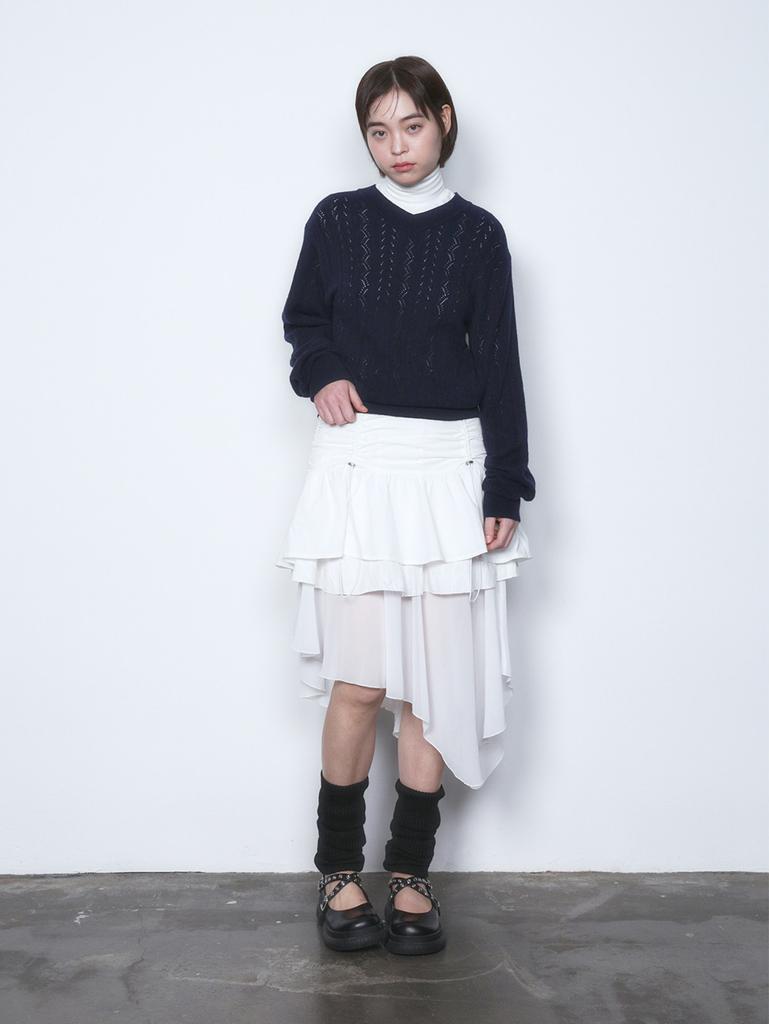 TUOMIO V-Neck Sweater [Navy]
