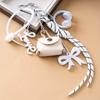 New Maillard Bow Braid Rope Pendant Bag Accessories Earphone Women Bag Key Chain Exquisite Woven Mobile Phone Love Rope Decor