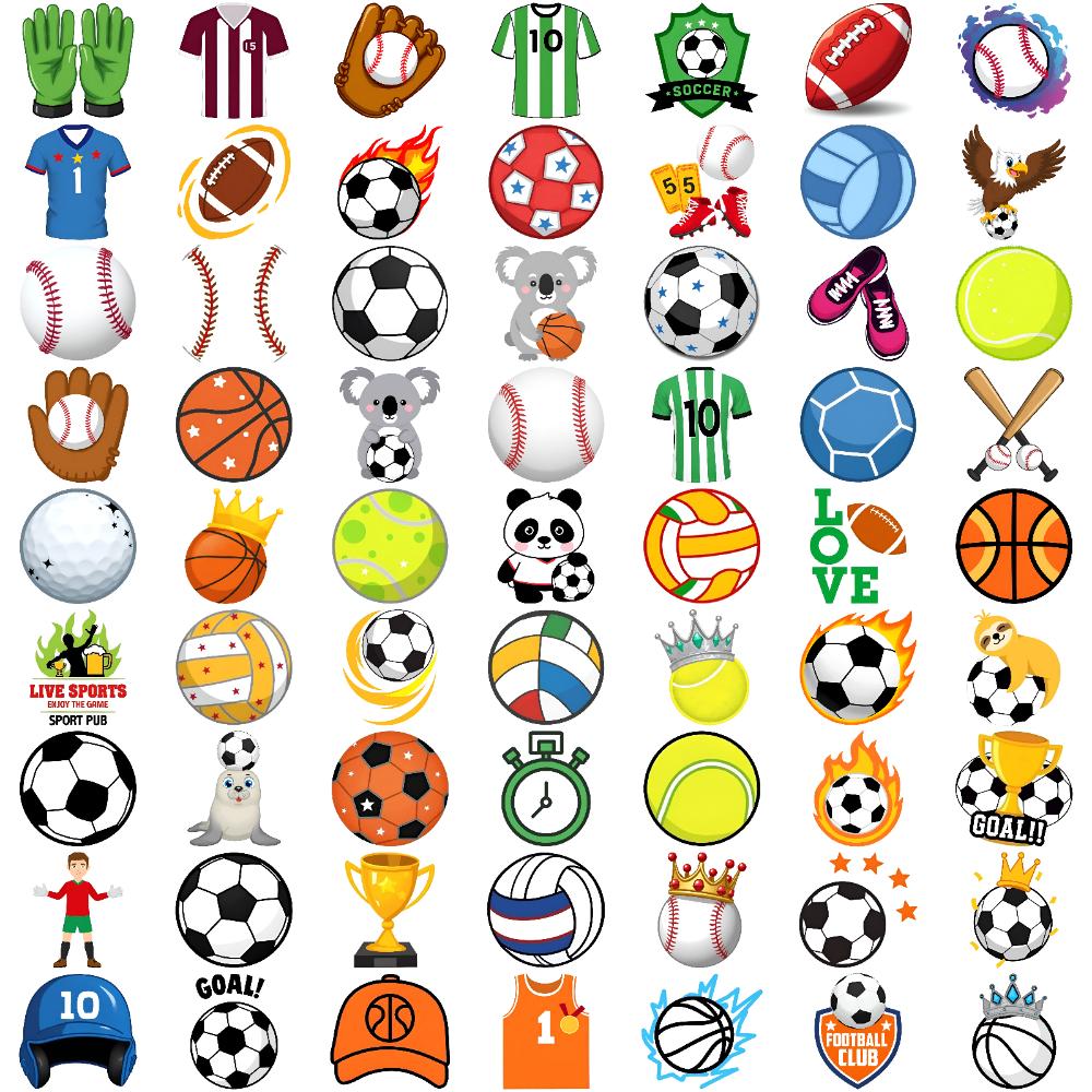63 Stück Temporäre Tattoos Fußball Aufkleber Cartoon Fußball Aufkleber Wasserdicht Langlebig Körper Aufkleber Für Frauen Wangen Männer