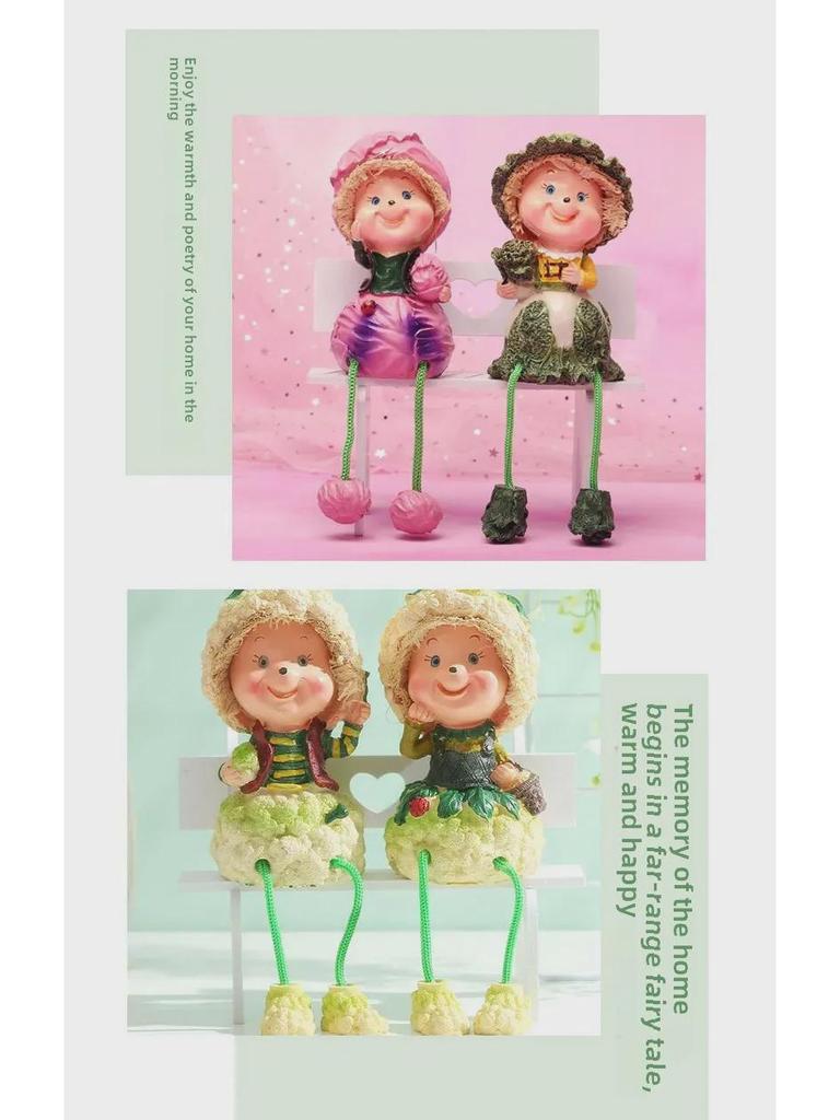 Pouting Pear Couple Hanging Ornament - Pastoral Home Décor Gift Series