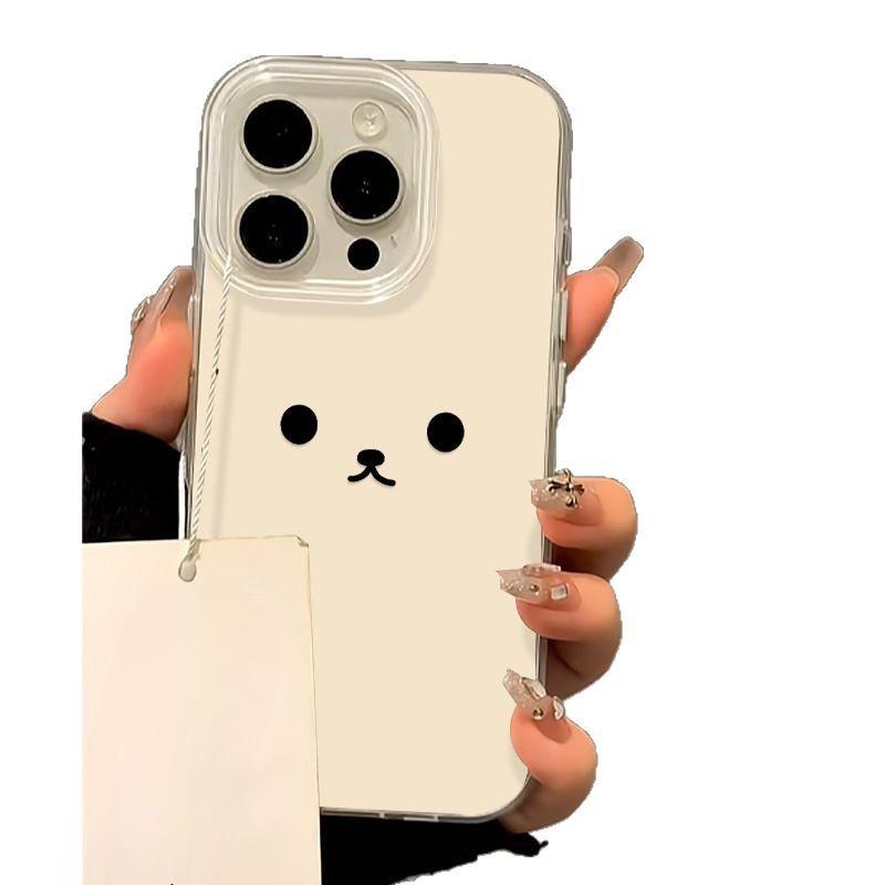 Cute Expressions Are Suitable for IPhone 13, Phone Case 16, Pro Max, Cute Series 15, Anti-drop 14, Little Bear Girl Cartoon 11/12