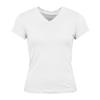 Women's Short-sleeved V-neck T-shirt with Lace