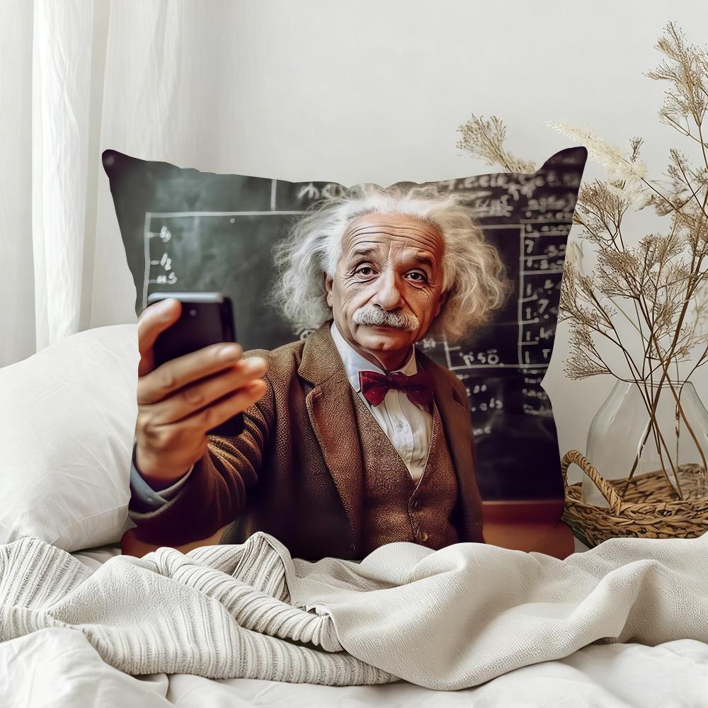 

Fun Math Cool Pillow Case Bedroom Sofa Living Room Backrest Decoration Square EEinsteinS Cushion Nap Time 30x30 cm