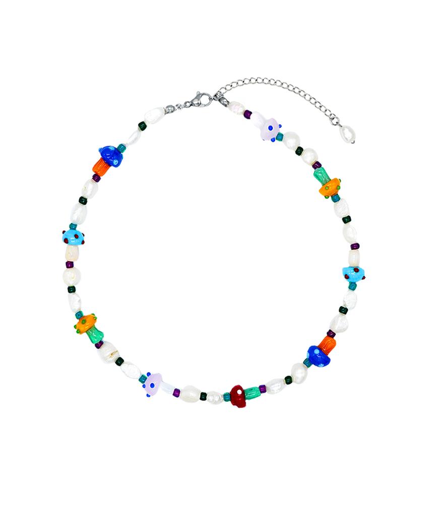 Randomoff Toy Mushroom Necklace