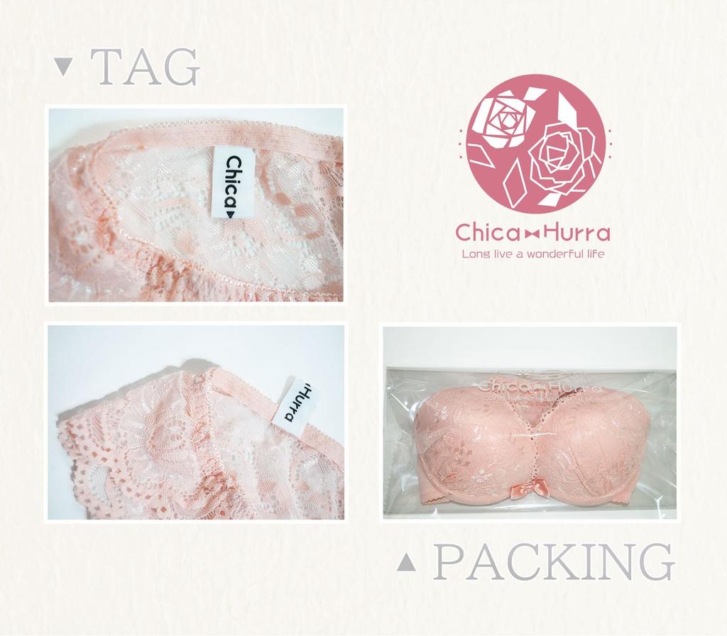 Chica Hurra Peach L Bra and Panty Cute Cute Bra for Cute Bra and Panty Set for Cute Underwear Thick Padded Bra Underwear Beautiful Women's Set,