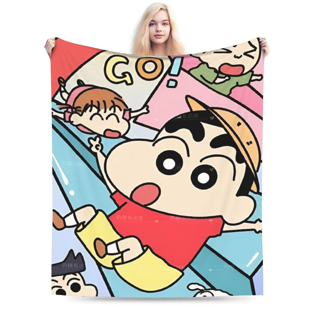 Crayon Shin-chans Blankets Quality Super Warm Throw Blanket Winter Children Couch Chair Funny Bedspread