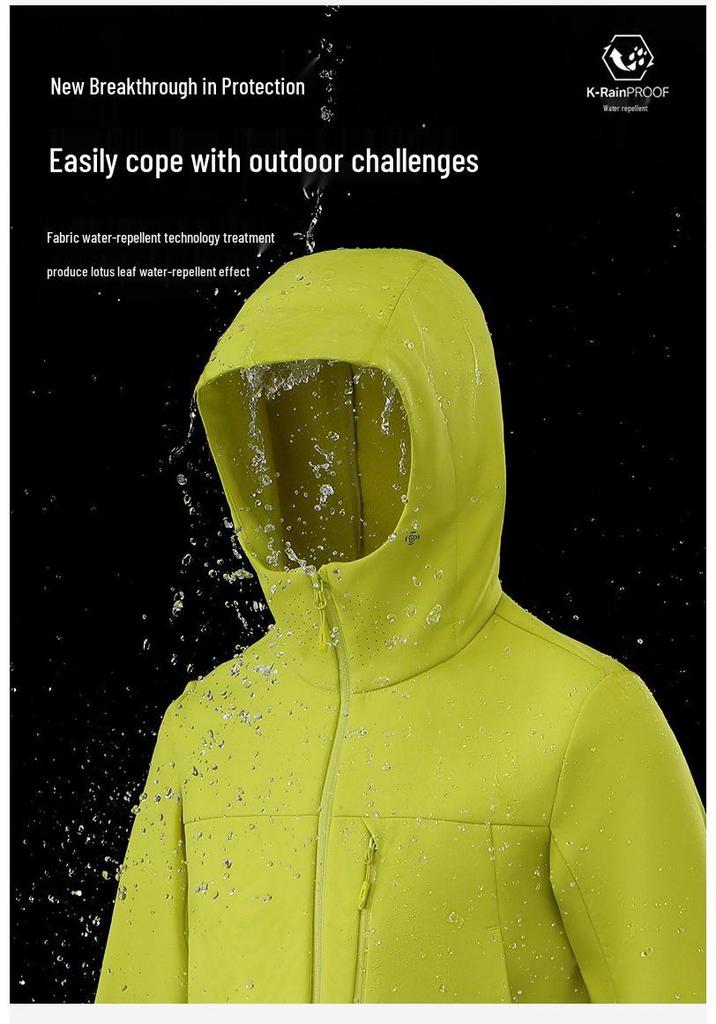 Women's & Men's Outdoor Windproof Softshell Jacket for Spring/Autumn - Hiking, Sports, and Mountaineering Outerwear.