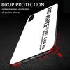 Custodia Cover Antiurto Sottile a Strisce Monocolore Slogan in Morbido Silicone TPU
