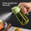 2-in-1 Dark Glass Oil Sprayer Black Lightproof Olive Oil Dispenser for Cooking Salads And Barbecues - Kitchen Barbecue Tool