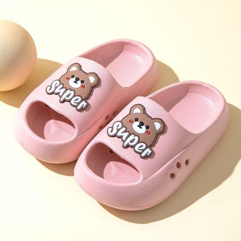 Children's cool slippers girls summer cute little girl bath princess indoor parent-child non-slip boys and girls cool slippers