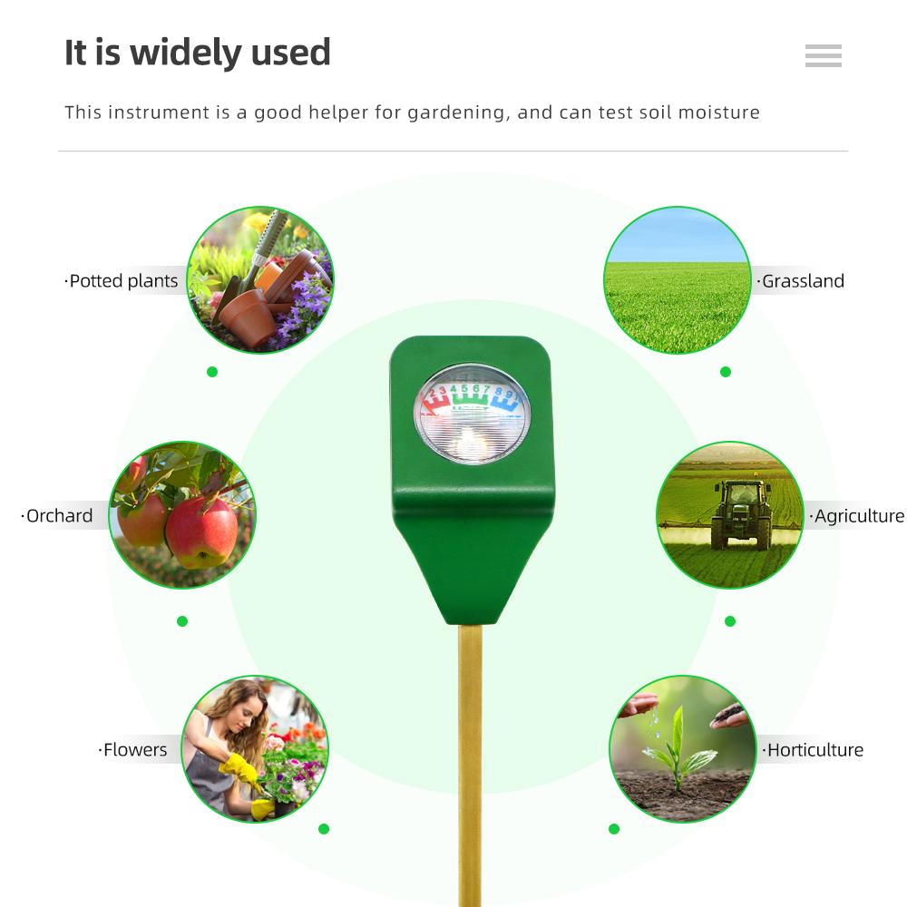 Soil Moisture Meter Mini Soil Moisture Tester Meter Plant Soil Moist Tester Testing Instrument for Gardening Plants Farming