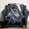 1pc Dragon guitarThemed Blanket Soft Flannel All Season Cozy Throw with Bold Graphic Print, Travel, or Holiday Gift for Family & Friends