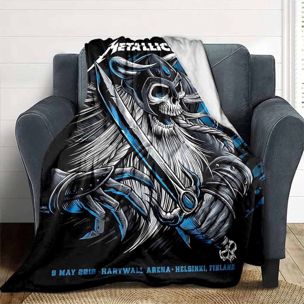 1pc Dragon guitarThemed Blanket Soft Flannel All Season Cozy Throw with Bold Graphic Print, Travel, or Holiday Gift for Family & Friends