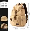 Li Shen Men's Large Capacity Canvas Travel Backpack