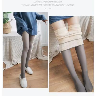 Women Winter Warm Leggings Translucent Pantyhose Fleece Tights Ladies Thermal Wool Sock Pants Elastic Sexy High Waist Stockings