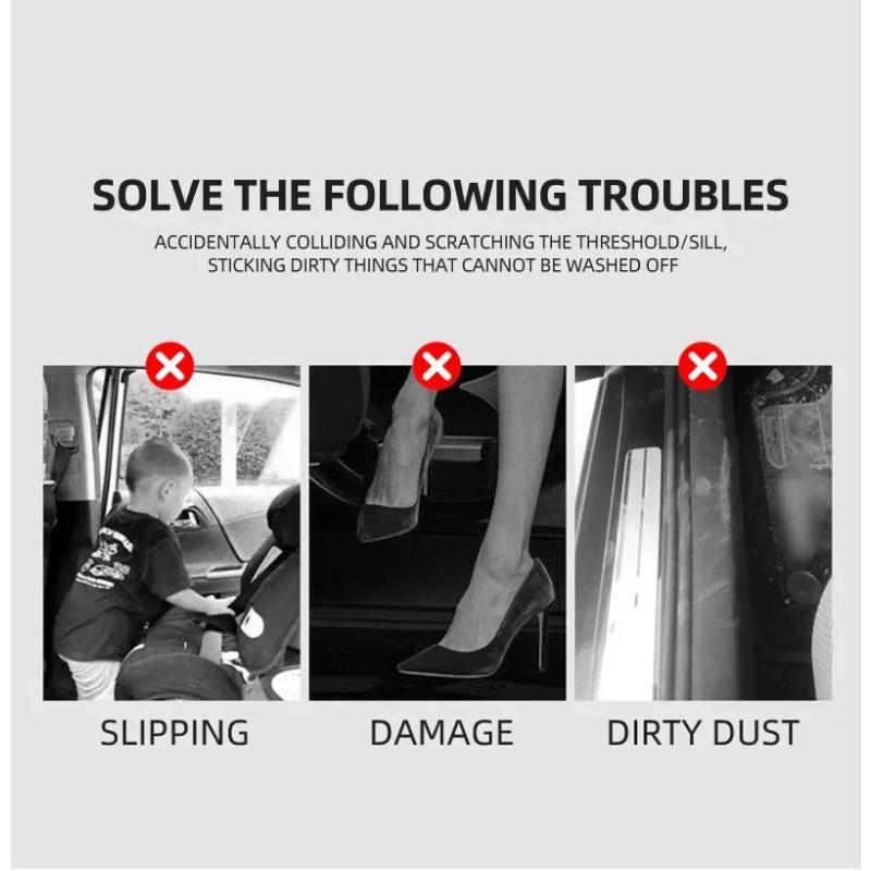 4Pcs Car Anti-collision Strip Tape Scratchproof Protective Stickers For Mazda 3 Alexa CX30 CX-4 CX5 CX-5 CX8 CX-8 CX-30 CX9 CX-9