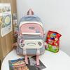 Ins Students School Bags Multi Pockets Large Handbag Cute Teenage Shoulder Bags  Girl