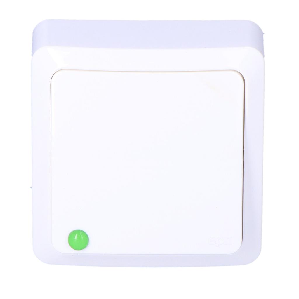 1-pole switch IP20 white BERG