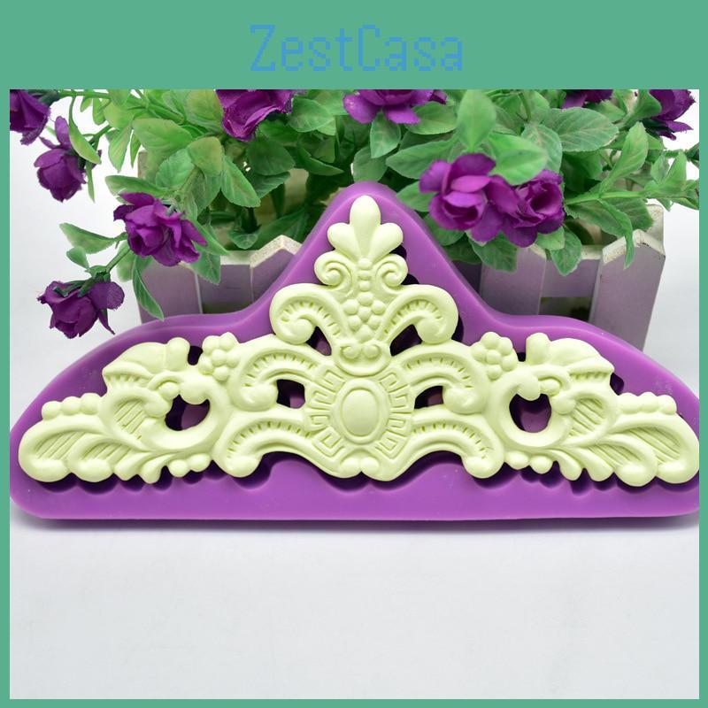 Mold Flower Silicone Baking Crown Kitchen Biscuit Cookie Pastry Fondant Chocolate Decorating Tools