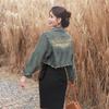 Versatile Women's Soft Frayed Denim Jacket - Retro Style in Three Shades