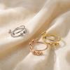 Open Design Spinner Ring Rotating Freely Adjustable Finger Ring Fashion Anti Stress Jewelry  School