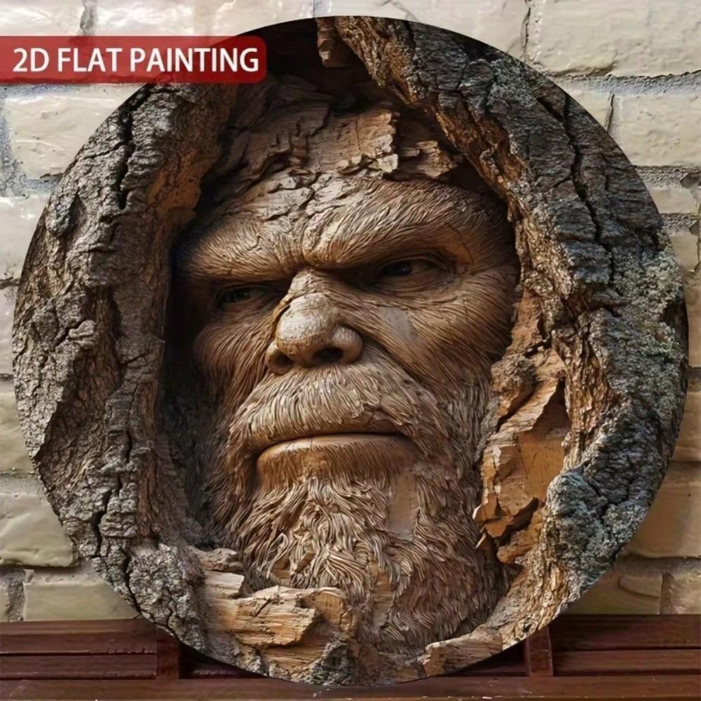 Rustic Forest Metal Wall Sign, Pre-Drilled Hole for Hanging, Durable Vintage Tin Decor for Home Garden Living Room Bedroom Kitchen Bathroom