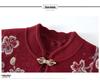 Mother-in-law Style Autumn Knit Cardigan Set for Middle-aged and Elderly Women