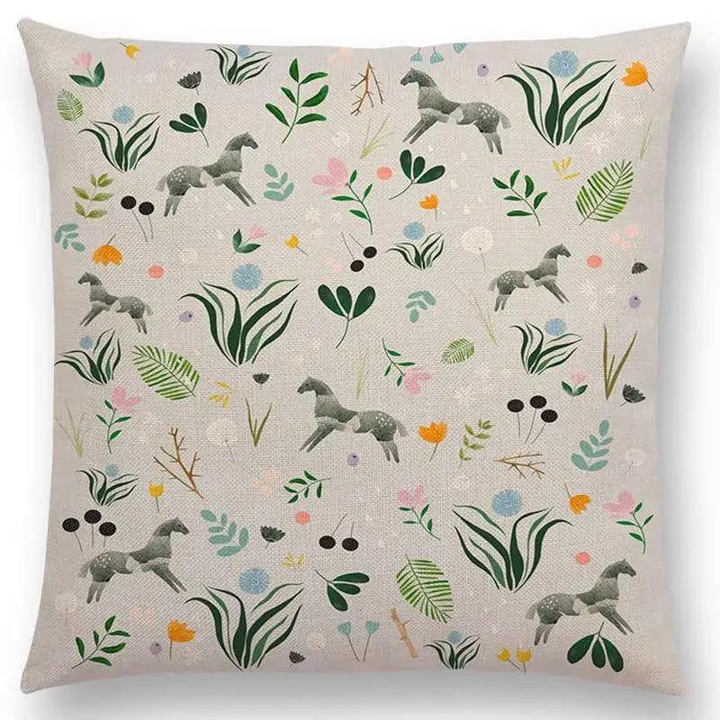 Neueste Kissenbezüge für kleine Mädchen mit Blumenmuster, verträumter Garten, Fantasienacht, Sofakissenbezug für Mädchen