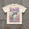 Funny Dolphin Shirt, Retro Dolphin Meme Graphic Tee, Weirdcore Animal T-Shirt, Silly Ocean Shirt, Comfort Colors Unisex Gift