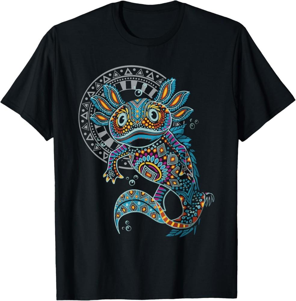 

Axolotl Art Aztec Mexico Mexican T-Shirt Unisex T-Shirt M