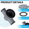 Adattatore per Tubo Piscina a 3 Vie Resistente alle Perdite P61408 Connettore per Tubo Piscina per P61408 Manutenzione Piscina