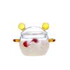 Wutuo Cute Glass Baby Food Steaming Bowl with Handles