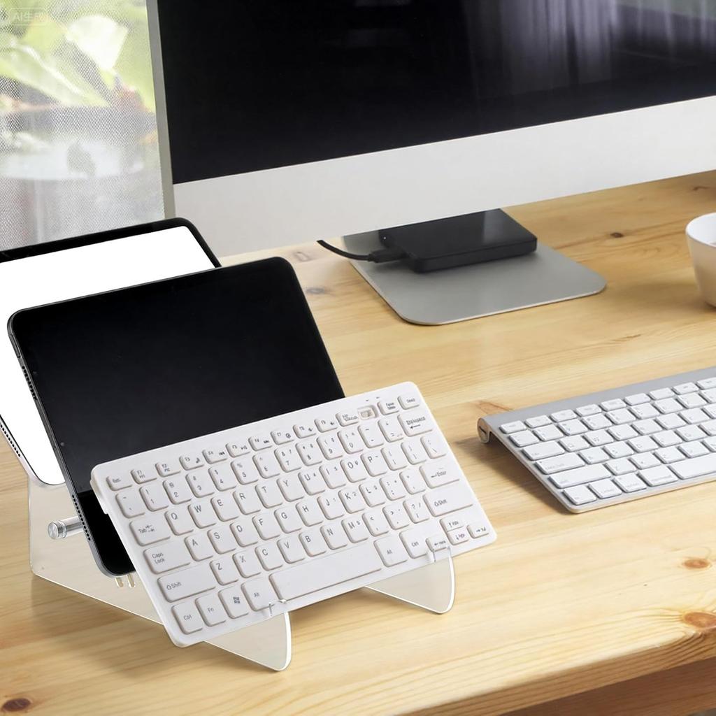 Acrylic 3 Tier Keyboards Display Stand, Desktop Clear Rack Computer Storage Shelf, Keyboards Storage Holder Trays, Mechanical Keyboard Holders for