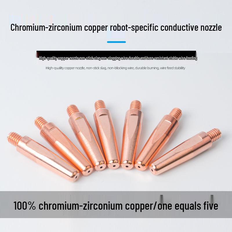 Automatic MIG Welding Conductive Tip Set: 0.8/1.0/1.2 Nozzles, Chromium Zirconium Copper
