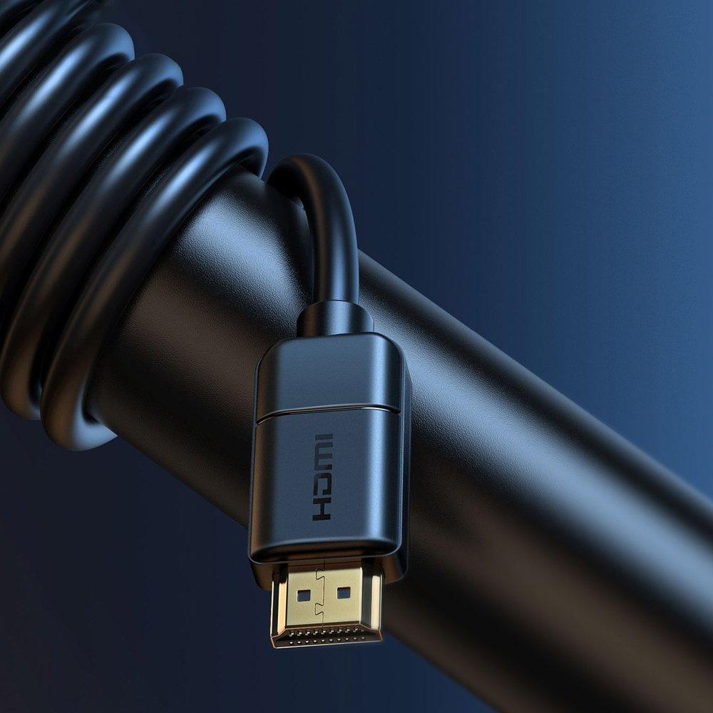 Baseus 3m HDMI 2.0 Kabel - 4K 60Hz, 3D HDR, 18Gbps – Schwarz (Modell: CAKGQ-C01)
