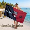 Bologna FC Design Beach Towel Custom Text Large Towel for Beach Vacation