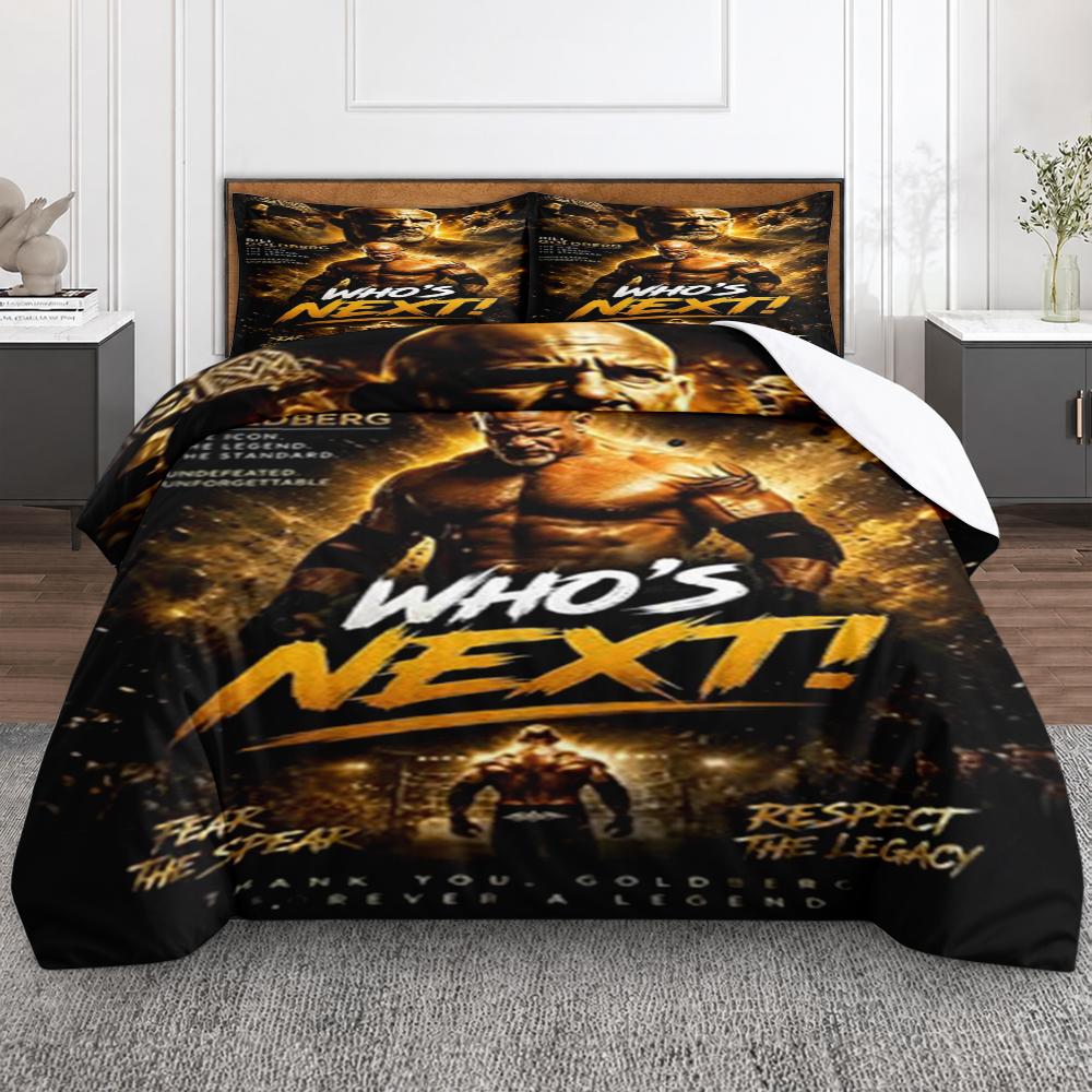 The Undertaker Wrestling Theme Bedding Set (1 duvet cover, 2 pillowcases, duvet not included)