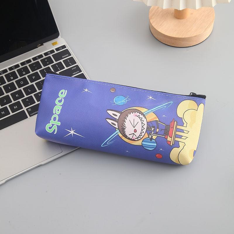 

Новый мультяшный детский пенал из ПУ с двусторонней полной печатью, сумка для канцелярских принадлежностей большой вместимости, студенческая сумка для хранения