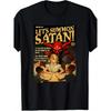 Let's Summon Satan 1950s Horror Comic Cover T-ShirtSame Style for Men and Women 2025 Summer Short-sleeved Printed T-shirt Pure 220G, Casual Summer