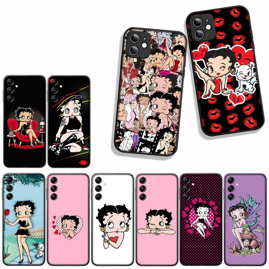 for Samsung Galaxy A07 A13 A12 A23 A42 A50 A51 A52 A53 A70 A71 A72 A21S A04 Note 20 9 8 10 Case Anime B-Bettys Kawaii B-Boops