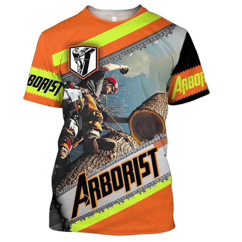 Arboristické Grafické Trička 3D Potisk Pánské Dámské Streetwear Kulatý Výstřih Krátký Rukáv Tričko Oversized Trička Harajuku Vrcholy Unisex Oblečení