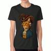 Aristocratic Cat Ladyunisex Cotton T Shirt, Premium Cotton Graphic Print, Durable, Casual Fashion, Aristocratic Feline Gentleman Cat Artwork, Artistic