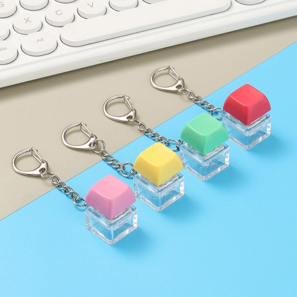 5-20 Pcs Silent Echo Fidget Keychain Keyboard Stress Relief Office Classroom Quiet Noisy Scene Xmas Ny Party Favors No Battery
