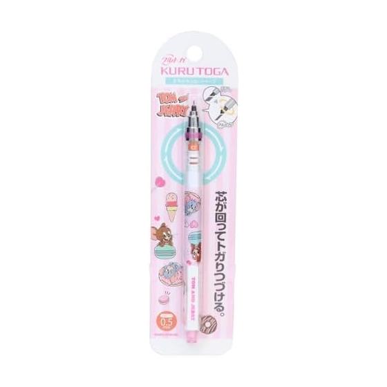 Tom and Jerry KURUTOGA Mechanical Pencil 0.5mm Jerry & Taffy Warner Bros. Writing Utensil School Supplies