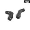 4AN 6AN 8AN 10AN 12AN Flare 90 Degree 45 Degree Fitting Female/Male Union BLACK