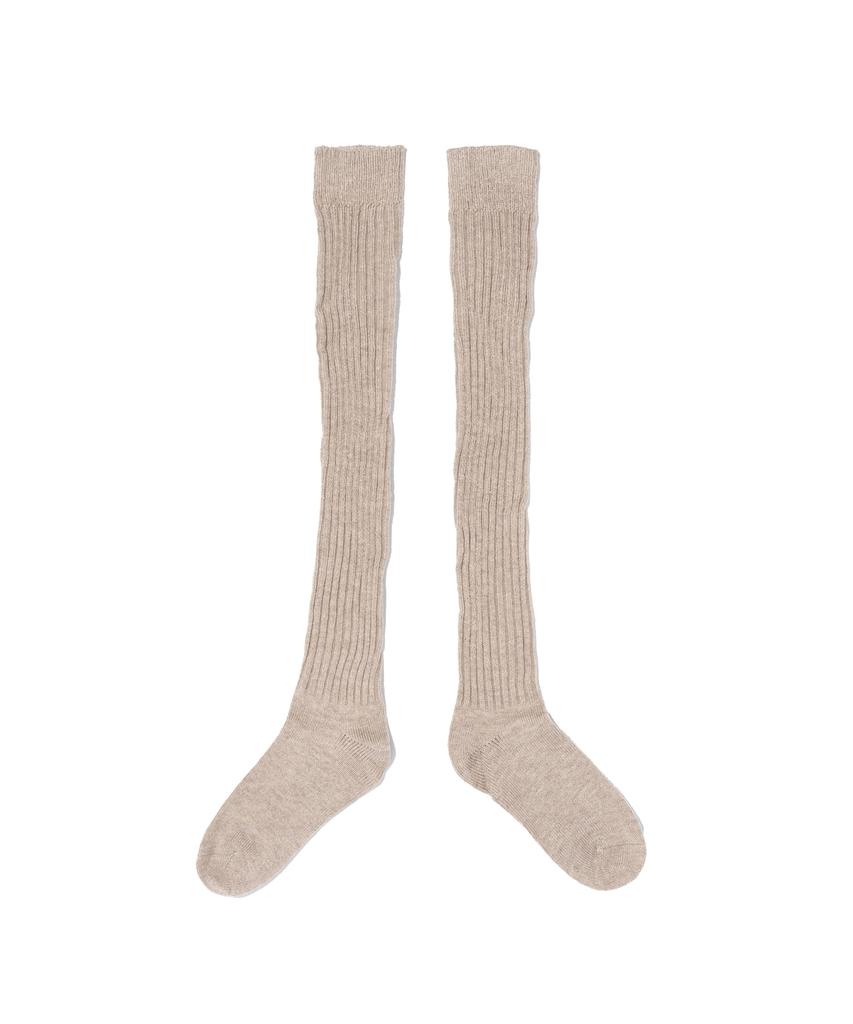 CARGOBROS FOR WOMAN Classic Ribbed Knee Socks (Beige)