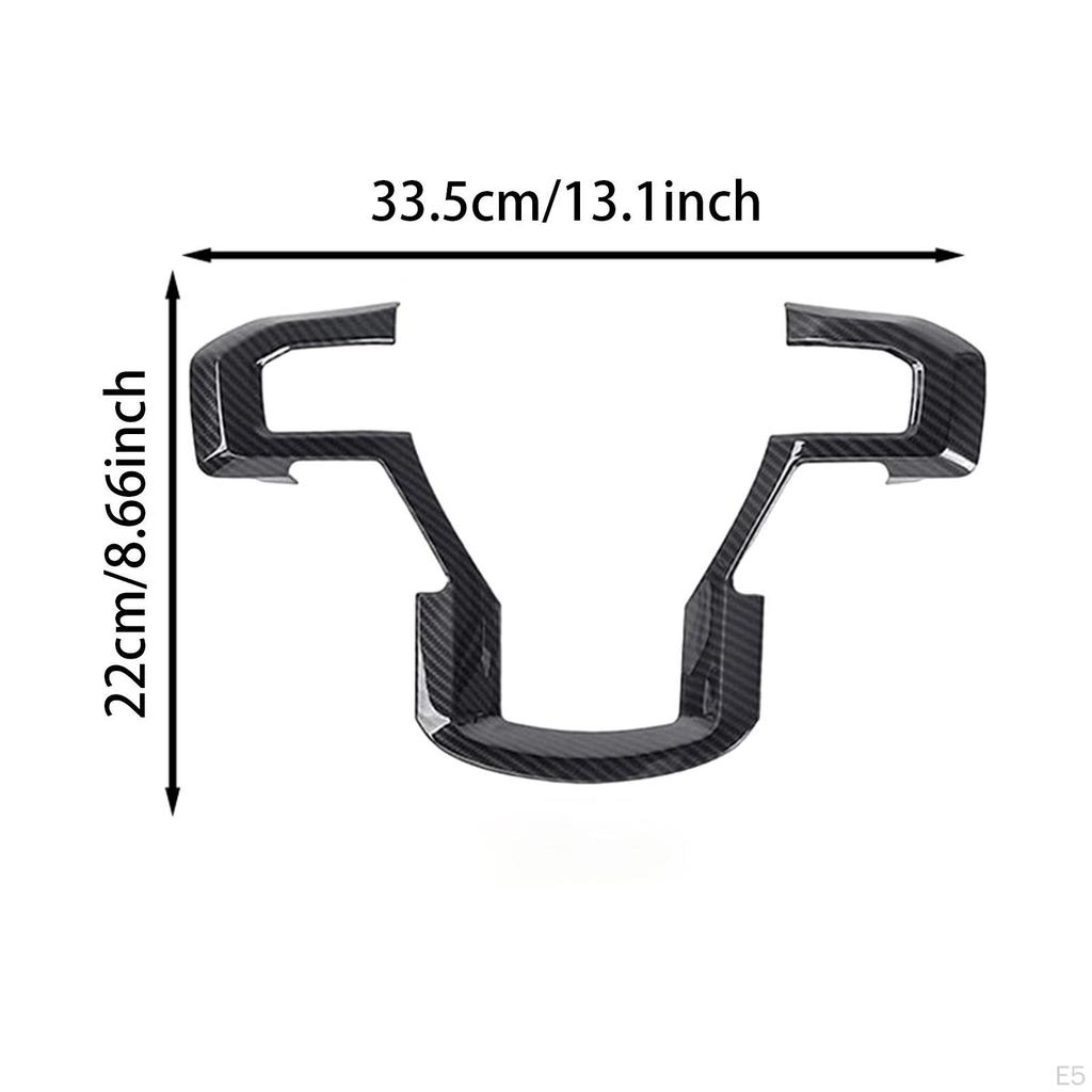 Steering Wheel Panel Cover Car Frame High Performance Easy Installation