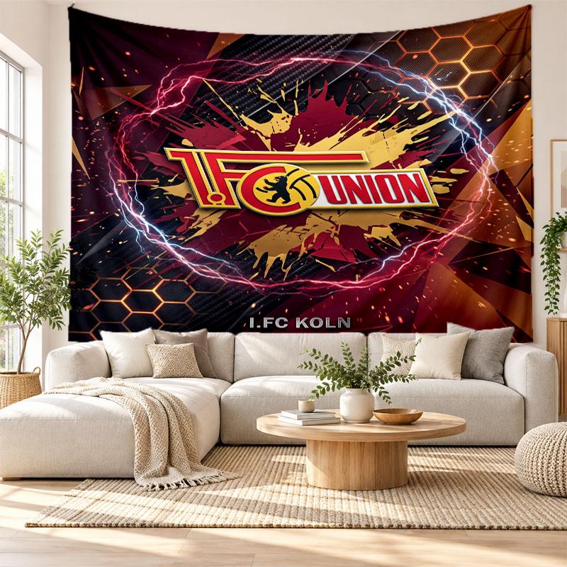 Union Berlin FC Wall Tapestry, Soft Fabric Wall Hanging, Decorative Backdrop For Bedroom Home Wall Art