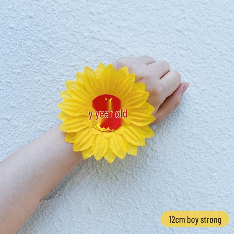 Sunflower Corsage for Kindergarten Dance & Sports Events