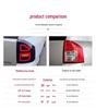 Jeep Compass LED Taillight Assembly for 2011-2015 Models: Modified Daytime Running, Brake, and Turn Signal Lights